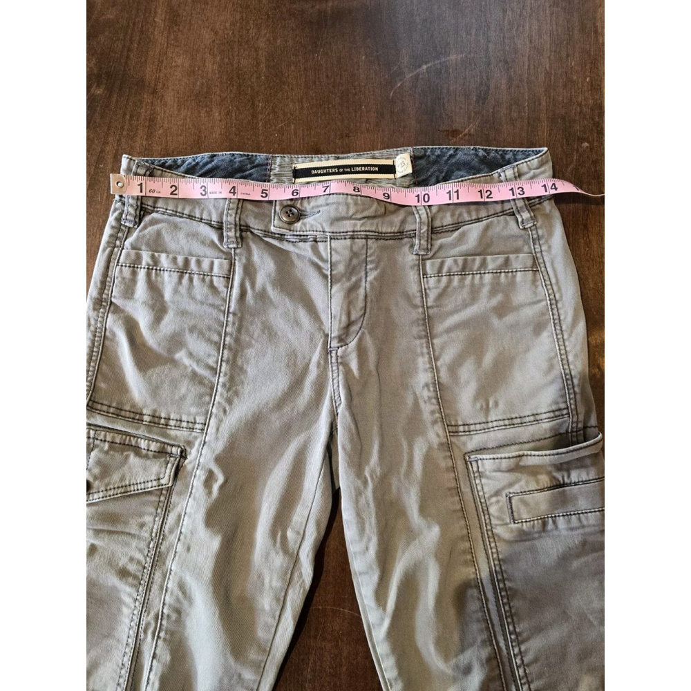 Anthro Daughters of the Liberation Womens Cargo Ankle Zip Size 25 - Picture 8 of 11